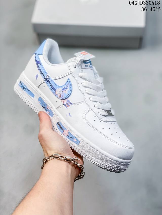 公司级带半码 耐克nike Air Force 1 Low 空军一号低帮休闲板鞋 打造纯正空军版型#专注外贸渠道 全掌内置蜂窝气垫 #原盒配件 原厂中底钢印、拉