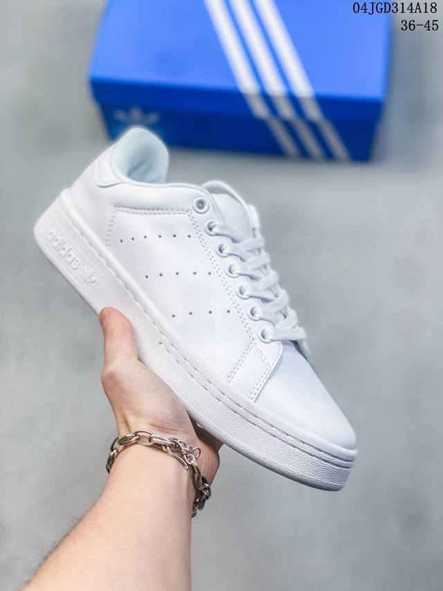 阿迪达斯adidas 三叶草 Stan Smith 新款 经典史密斯运动板鞋 Id：04Jgd314A18