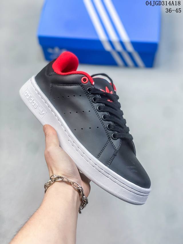 阿迪达斯adidas 三叶草 Stan Smith 新款 经典史密斯运动板鞋 Id：04Jgd314A18