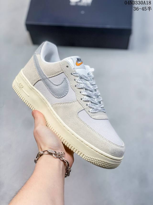 公司级带半码 耐克nike Air Force 1 Low 空军一号低帮休闲板鞋 打造纯正空军版型#专注外贸渠道 全掌内置蜂窝气垫 #原盒配件 原厂中底钢印、拉