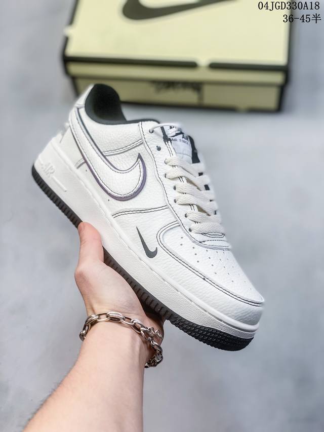 公司级带半码 耐克nike Air Force 1 Low 空军一号低帮休闲板鞋 打造纯正空军版型#专注外贸渠道 全掌内置蜂窝气垫 #原盒配件 原厂中底钢印、拉