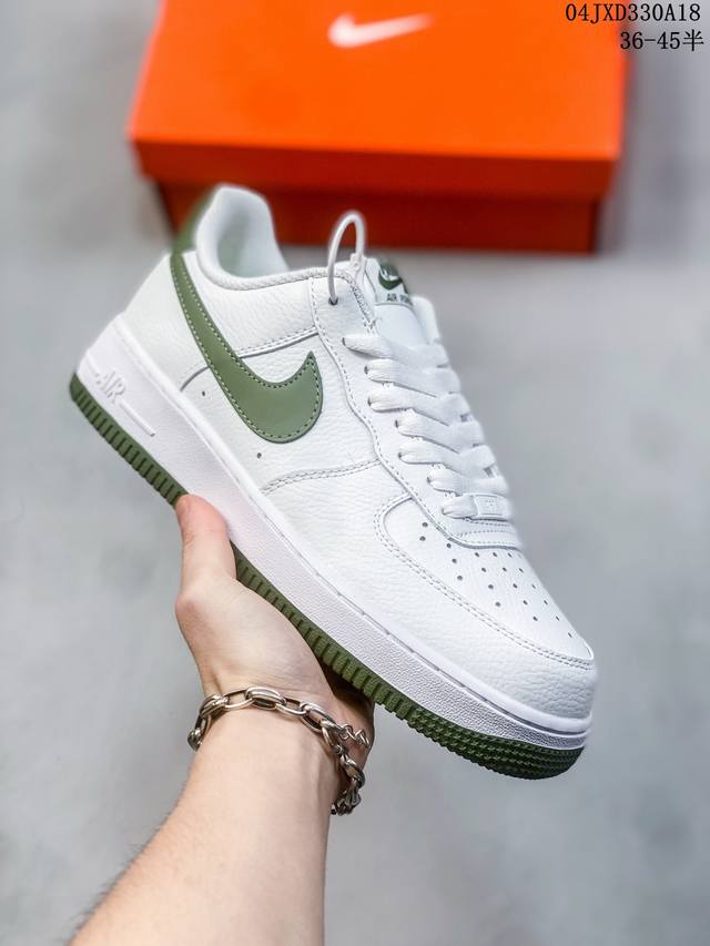 公司级带半码 耐克nike Air Force 1 Low 空军一号低帮休闲板鞋 打造纯正空军版型#专注外贸渠道 全掌内置蜂窝气垫 #原盒配件 原厂中底钢印、拉