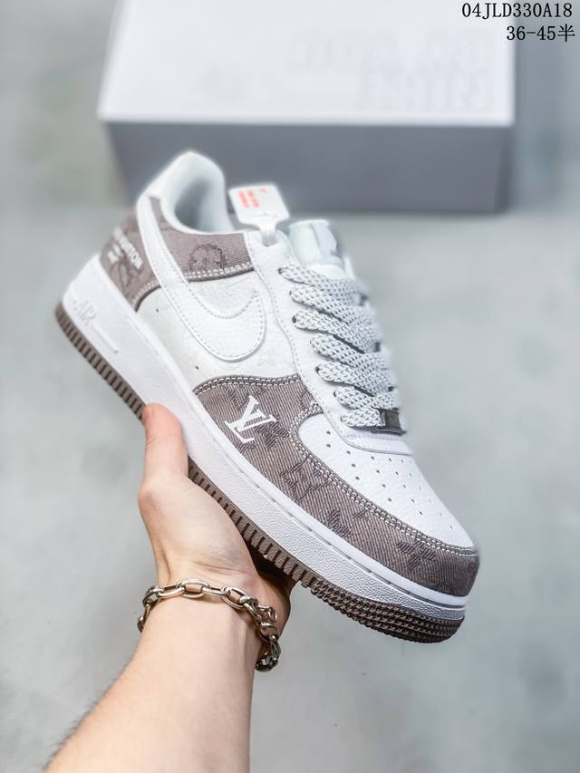 公司级带半码 耐克nike Air Force 1 Low 空军一号低帮休闲板鞋 打造纯正空军版型#专注外贸渠道 全掌内置蜂窝气垫 #原盒配件 原厂中底钢印、拉