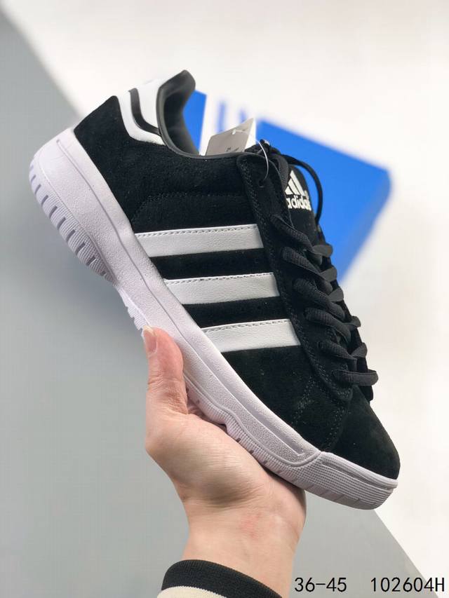 阿迪达斯atnos Adidas Originals Campus 新学院系列经典复古低帮百搭休闲运动板鞋 Id：102604H