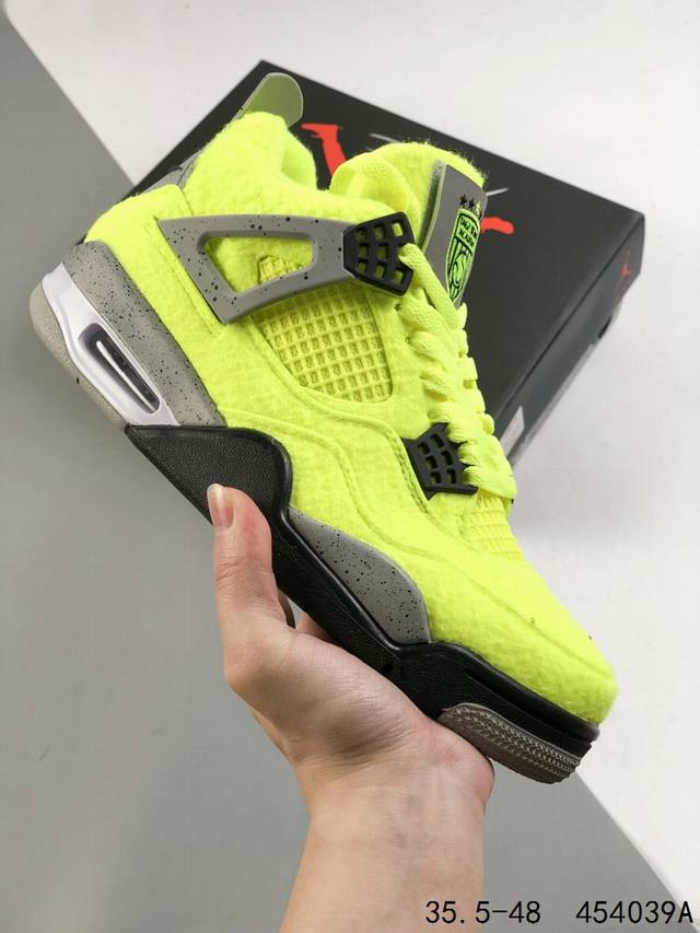 公司级真标带半码！ 耐克nike Air Jordan 4 “Monsoon Blue” Aj4 乔4 迈克尔 乔丹 Aj4代 中帮复古休闲运动文化篮球鞋。秉承