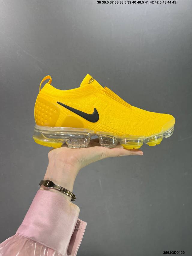 耐克nike Air Vapormax Flyknit 2018蒸大汽气垫 经黑典科技 永过不时 超鞋轻身 透编气织 缓气震垫底 专为练训跑步量身打造的鞋款 货