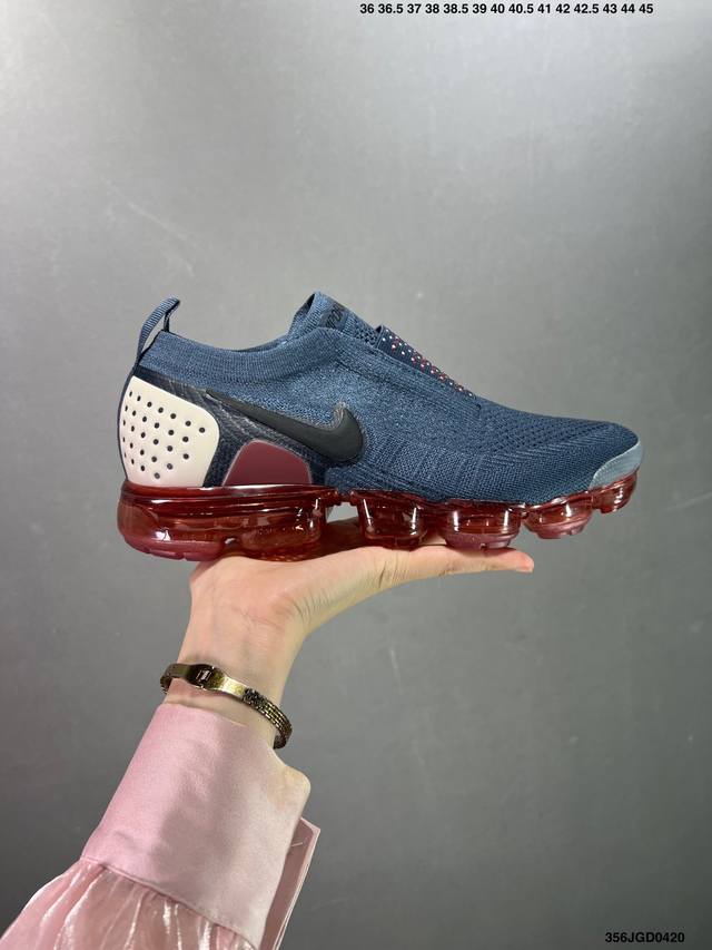 耐克nike Air Vapormax Flyknit 2018蒸大汽气垫 经黑典科技 永过不时 超鞋轻身 透编气织 缓气震垫底 专为练训跑步量身打造的鞋款 货