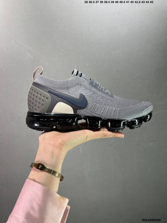 耐克nike Air Vapormax Flyknit 2018蒸大汽气垫 经黑典科技 永过不时 超鞋轻身 透编气织 缓气震垫底 专为练训跑步量身打造的鞋款 货