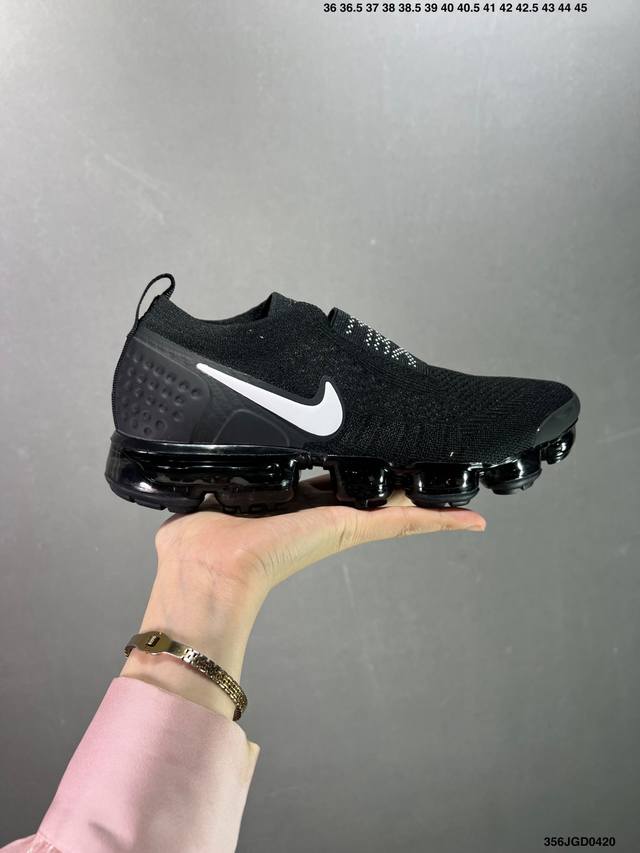 耐克nike Air Vapormax Flyknit 2018蒸大汽气垫 经黑典科技 永过不时 超鞋轻身 透编气织 缓气震垫底 专为练训跑步量身打造的鞋款 货