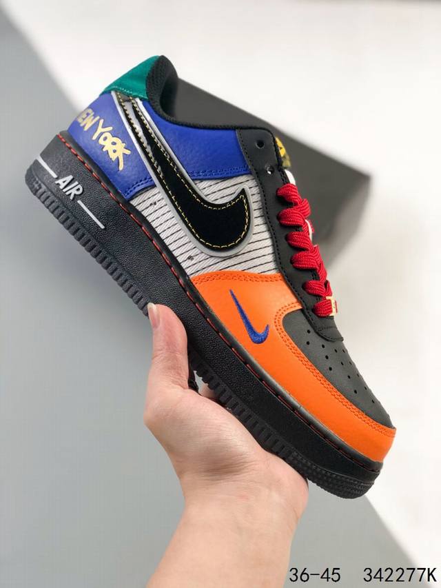 真标带半码！ 耐克nike Air Force 1 Low 空军一号 低帮百搭休闲运动板鞋 柔软、弹性十足的缓震性能和出色的中底设计，横跨复古与现代的外型结合，