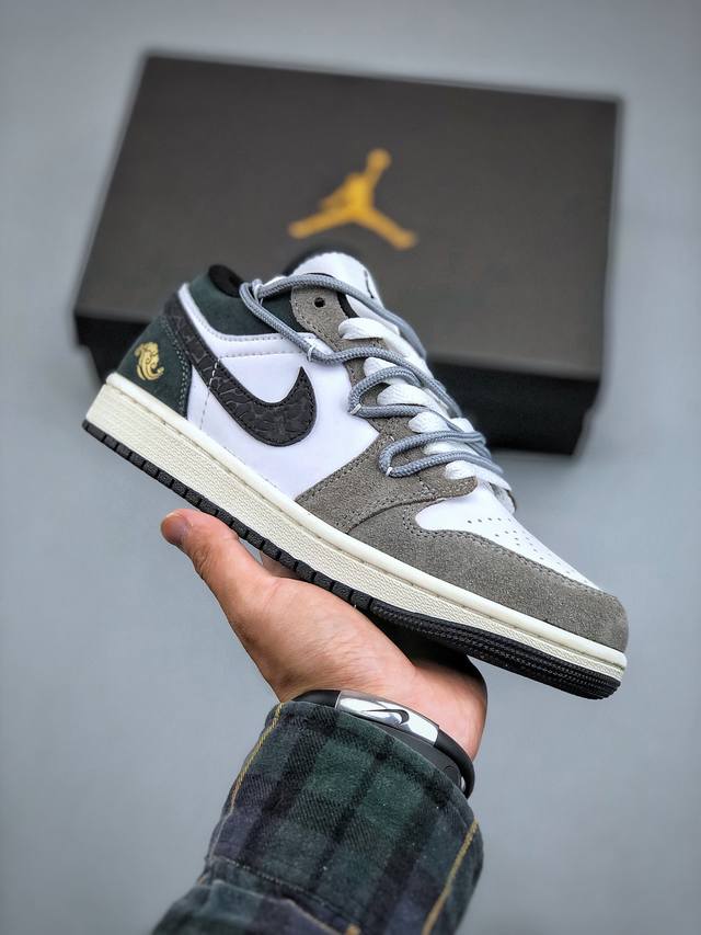 Air Jordan 1 Low 白灰绑带系列 原装级产物拒绝公底 立体鞋型 细节完美 高清洁度 购置公司同步原材料 原汁原味 忠于原版 货号 ：Dz5368