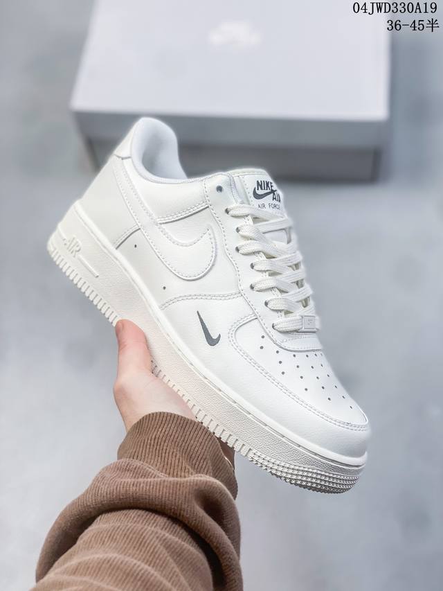 公司级带半码 耐克nike Air Force 1 Low 空军一号低帮休闲板鞋 打造纯正空军版型#专注外贸渠道 全掌内置蜂窝气垫 #原盒配件 原厂中底钢印、拉