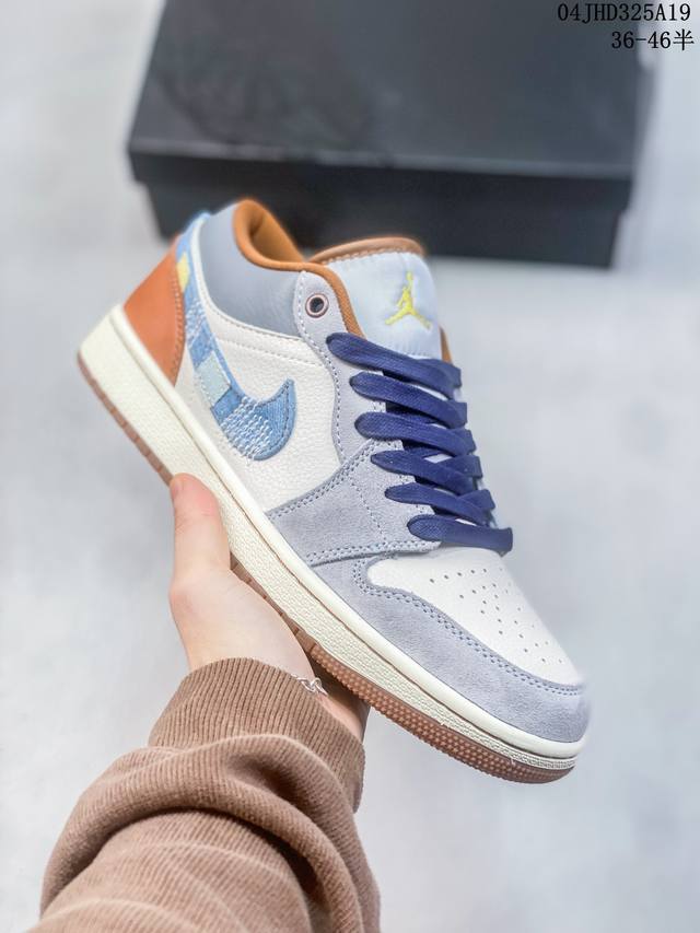 耐克 乔丹air Jordan 1 Low Aj1 乔1 乔丹1代aj1 低帮复古文化休闲运动篮球鞋 从1985 年面世的元年款汲取设计灵感，采用简洁大方的经典