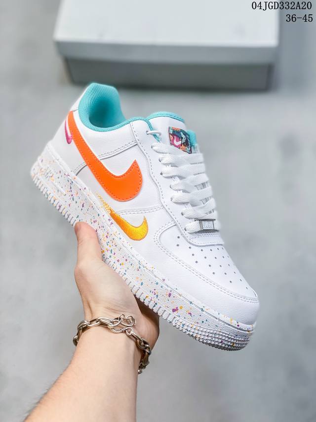 公司级带半码 耐克nike Air Force 1 Low 空军一号低帮休闲板鞋 打造纯正空军版型#专注外贸渠道 全掌内置蜂窝气垫 #原盒配件 原厂中底钢印、拉