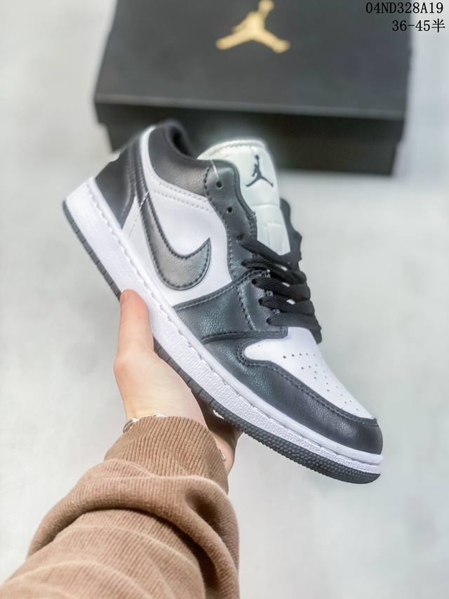 耐克 乔丹air Jordan 1 Low Aj1 乔1 乔丹1代aj1 低帮复古文化休闲运动篮球鞋 从1985 年面世的元年款汲取设计灵感，采用简洁大方的经典