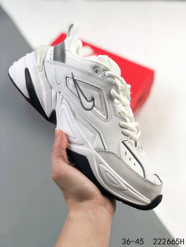 真标带半码！ 耐克 Nike Air Monarch M2K 经典复古男女老爹鞋情侣休闲鞋跑步鞋运动男鞋女鞋 夸张流线极符 风靡老爹元素 外形延续当下潮流得未来