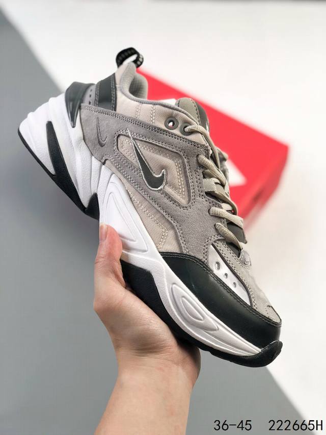 真标带半码！ 耐克 Nike Air Monarch M2K 经典复古男女老爹鞋情侣休闲鞋跑步鞋运动男鞋女鞋 夸张流线极符 风靡老爹元素 外形延续当下潮流得未来