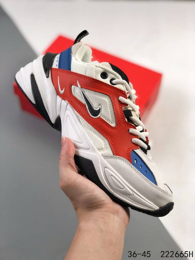 真标带半码！ 耐克 Nike Air Monarch M2K 经典复古男女老爹鞋情侣休闲鞋跑步鞋运动男鞋女鞋 夸张流线极符 风靡老爹元素 外形延续当下潮流得未来