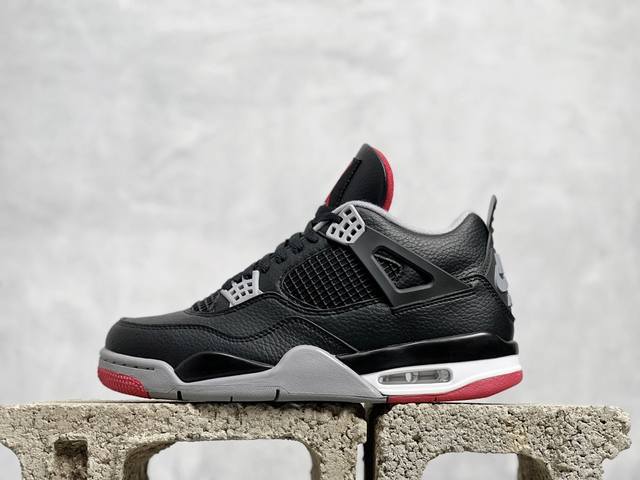 Vt版 Air Jordan Aj4 Bred Reimagined 黑红 Fv5029-006 原鞋开发原楦原纸板同源开发 完美呈现乔4的版型 内侧正确双色网