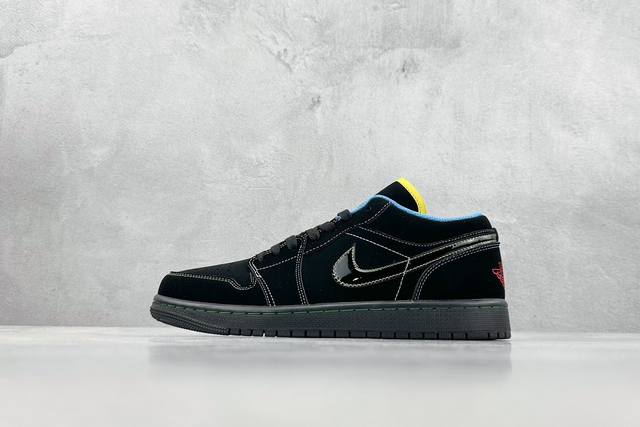 K版 Air Jordan 1 Phat Low 黑色 官方同步新色 原装级产物 拒绝公底 立体鞋型 细节完美 高清洁度 购置公司同步原材料 原汁原味 忠于原版