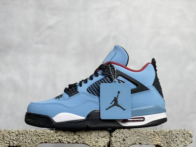 Vt福利回馈 Air Jordan Aj4 Retro 冰蓝 308497-406 口碑大厂出品 原纸板楦头开发 定制优质皮料 完美鞋型匹配公司货 正确tpu鞋