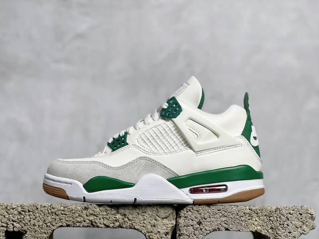 Vt福利回馈 Air Jordan Aj4 Retro 绿白联名 Br5415-103口碑大厂出品 原纸板楦头开发 定制优质皮料 完美鞋型匹配公司货 正确tpu