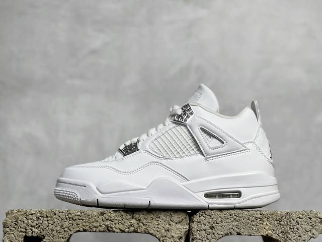 Vt福利回馈 Air Jordan Aj4 Retro 白银 308497-100 口碑大厂出品 原纸板楦头开发 定制优质皮料 完美鞋型匹配公司货 正确tpu鞋