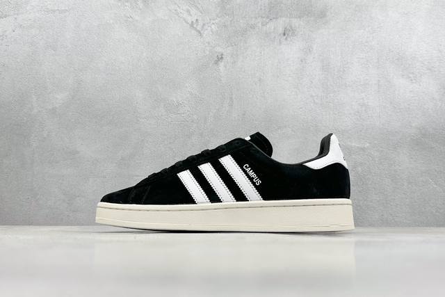 Adidas Originals Campus 00S 学院系列面包风经典复古低帮百搭休闲运动板鞋 鞋身采用绒面皮料搭配白色常规皮革 质感上还是延续了经典 Ca