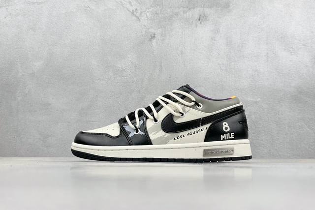 Air Jordan 1 Retro Low 熊猫恶作剧 说唱主题 大人物 黑白 官方同步新色 原装级产物 拒绝公底 立体鞋型 细节完美 高清洁度 购置公司同步