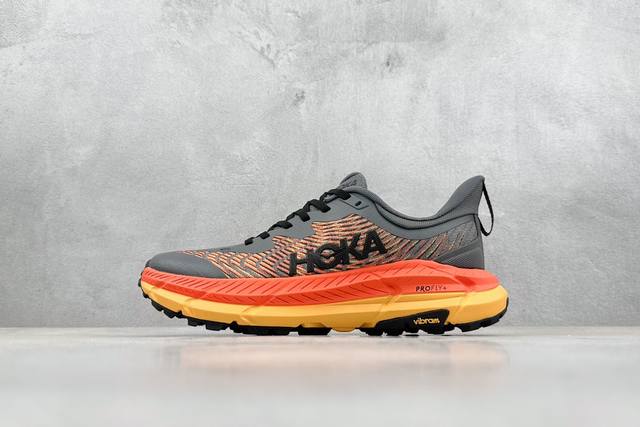 S性价比 Hoka One One Mafate Speed 4 飞速玛法特4代系列低帮轻量户外越野休闲运动慢跑鞋 #采用全新单程提花网面鞋面材质 #内嵌超轻e