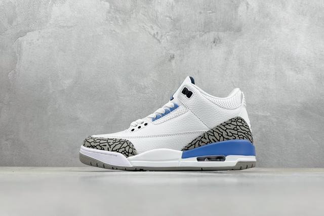 Tnt Air Jordan 3 Retro 北卡蓝 原楦原纸板开发 确保原汁原味 原厂皮料质感色泽绝无偏差 全新底模 清洁度及喷漆效果完美 缜密拉帮及中底钢印