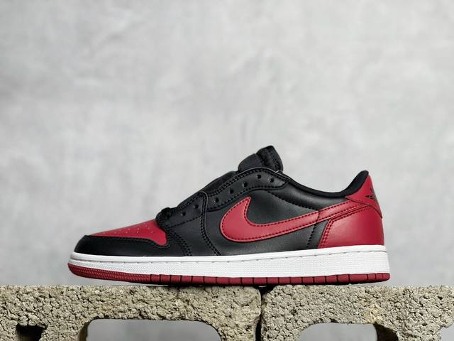 Vt 特价 重磅福利 Jordan Air Jordan 1 Retro Low Og Bred Gs 黑红 货号：709999-001 尺码：36 36.5