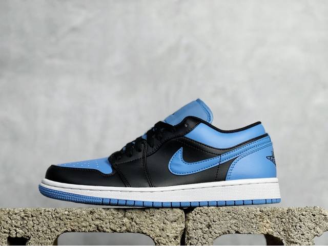 Vt 重磅福利 Jordan Air Jordan 1 Low University Blue 黑蓝 货号：553558-041 尺码：36 36.5 37.5