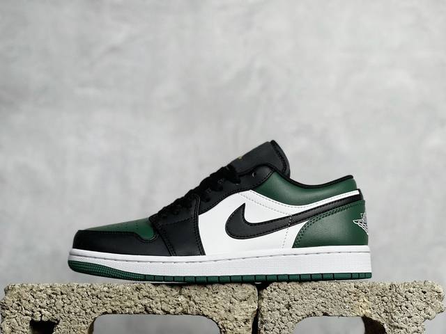 Vt 重磅福利 Jordan Air Jordan 1 Low Green Toe 黑绿脚趾 货号：553558-371 尺码：36 36.5 37.5 38