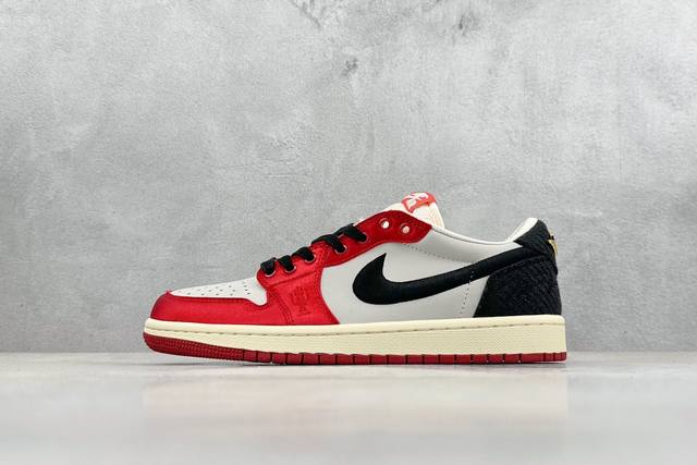 Trophy Room X Air Jordan Aj1 Low 低帮 乔丹之子联名白黑红 Fn0432-100 全新流水线出品 Dt版本唯一平替选择 市场第二