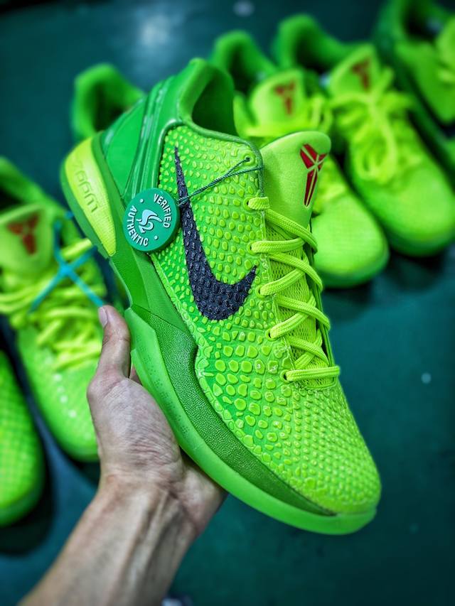 渠道优势 Nk Zoom Kobe 6 Protro Green Apple S2纯原生产线 科比六代青蜂侠首发出货 #Zoom Turbo气垫后掌eva缓震