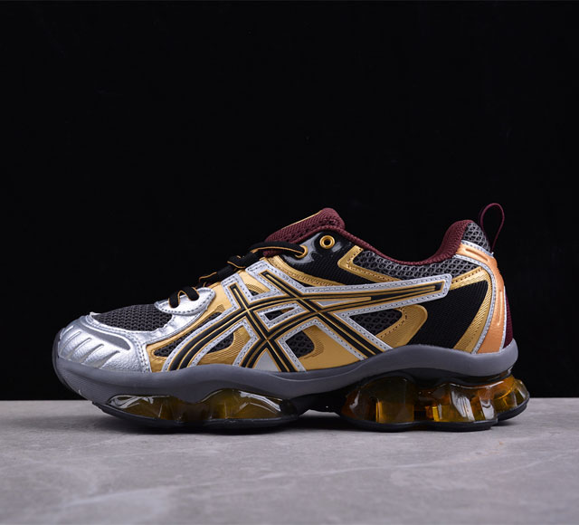 Asics Gel-Quantum Kinetic 亚瑟士 复古休闲运动鞋厚底增高老爹鞋 1203A270-021 采用 Gel Scutoid 技术的橡胶鞋底