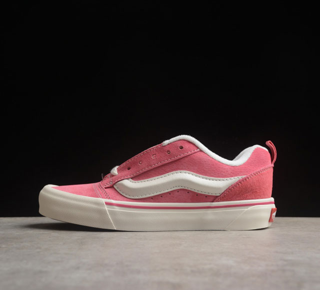 Vans Classics Knu Skool 范斯官方 白粉色厚鞋舌面包鞋 Vn0009Qcbj1 Vans超火的土豆鞋，复古经典，鞋头放大、包边上移加厚、鞋