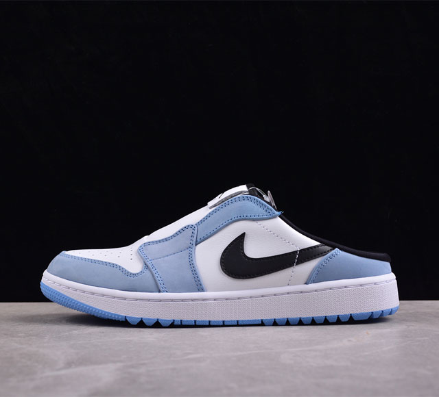 Air Jordan 1 Mule Golf University Blue Aj1 乔1北卡蓝 高尔夫一脚蹬 Fj1214-400 #此款高尔夫球鞋加衬鞋舌，