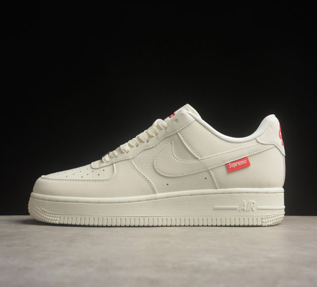 Supreme X Nk Air Force 1'07 Low 米白 空军一号低帮休闲板鞋 Hd1968-007 打造纯正空军版型#专注外贸渠道 全掌内置蜂窝气