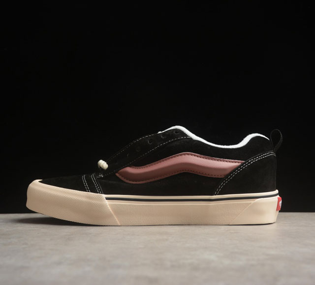 Vans Knu-Skool Cny新春龙年款 心动轨迹 麻绳复古面包鞋 Vn0009Qc6Bt 万斯低帮复古休闲硫化板鞋肥胖版大logo 原版全皮猪八面料 尺