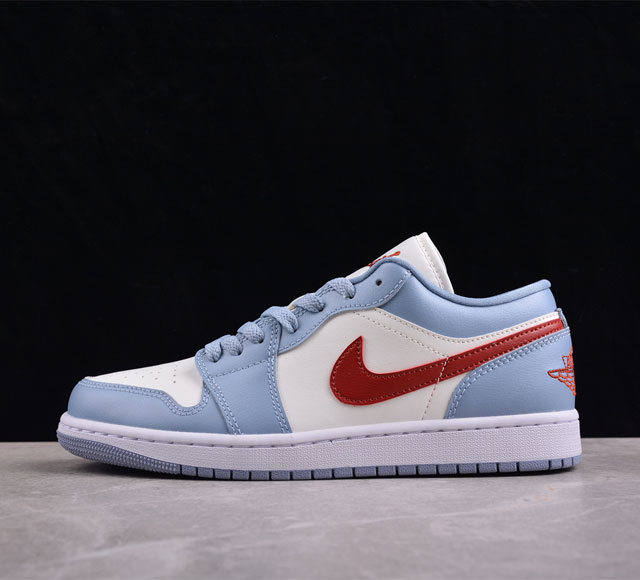 Cj版纯原 Air Jordan 1 Low Aj1 乔1白蓝红脚趾 低帮文化休闲板鞋 Dc0774-164 #市售最高品质 原鞋开发 大厂代工流水线打造 公司