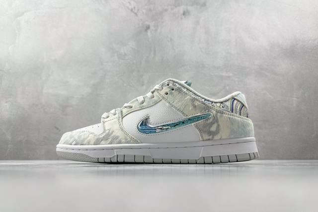 Yc 放店私 纯原 定制球鞋 Nike Dunk Low 皮革 蒸汽木偶 Cny龙年限定 三太子敖丙 白青 货号：Dv0831 101 尺码：39 40 40.