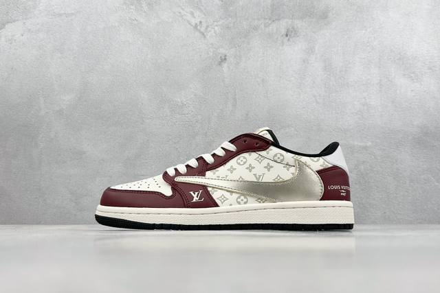 放店私 Travis Scott X Nike Air Jordan 1 Low X Louis Vuitton Air Jordan 1 Low 龙年限定倒钩