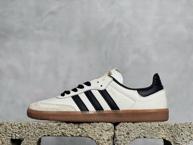 Yh版 放店私 Adidas Samba Mig Jjjjoun D复古桑巴板鞋 纯原大厂出品 这款桑巴鞋展示了高质量的工艺 带有装饰的超锁缝制和无缝的手感 柔