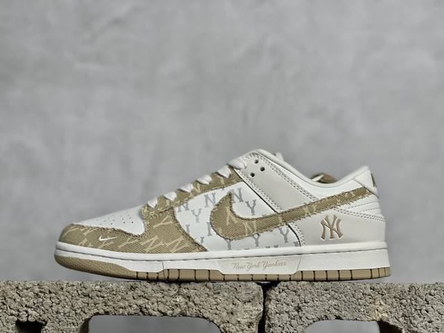 放店私 Nk Sb Dunk Low Mlb联名-黄牛仔 周年高端定制 低帮休闲板鞋 Dq1098-346 #定制鞋盒 大厂纯原品质出货 超高清洁度 皮料切割干