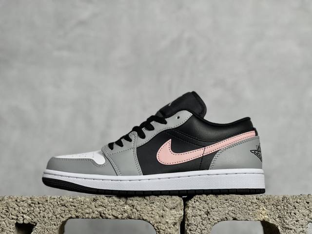 放店私 Vt版 Air Jordan 1 Low 白黑粉 官方同步新色 原装级产物 拒绝公底 立体鞋型 细节完美 高清洁度 购置公司同步原材料 原汁原味 忠于原