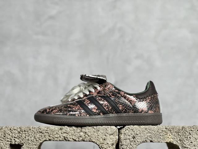 放店私 R版 Wales Bonner × Adidas Originals Samba 棕色 货号：Ig4305 尺码：35.5 36 36.5 37.5 3