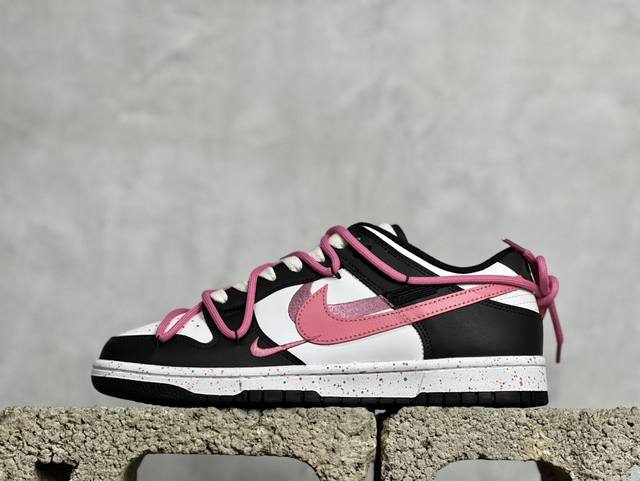 Yc纯原 特价 放店私 纯原 定制球鞋 Nike Dunk Low 三勾 黑白紫 货号：Dd 3 118 尺码：36 36.5 37.5 38 38.5 39