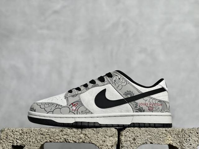 放店私 Nk Sb Dunk Low 中国年限定-灰龙 周年高端定制 低帮休闲板鞋 Xp3802-330 #定制鞋盒 大厂纯原品质出货 超高清洁度 皮料切割干净